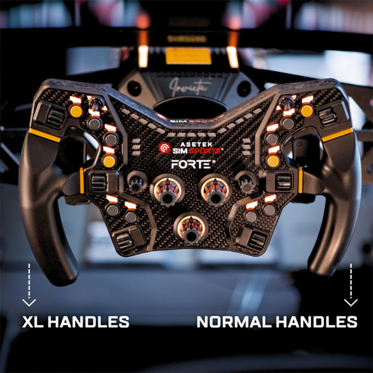 Asetek XL Handles Comfortable Sim Racing Grip eRacing Association