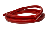 2m/79" Red Rubber Dust/Design Strip – Anti-Slip Protective Edge Trim for Aluminium Profile Sim Rigs