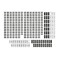 Asetek Button Label Sticker Sheet - Transparent