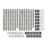 Asetek Button Label Sticker Sheet - White