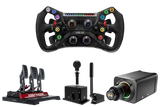 Simagic Alpha EVO Pro 18Nm Wheel Base, GT NEO Steering Wheel, 3 Pedal Set, Dual-Mode Shifter & Handbrake