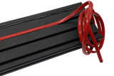 2m/79" Red Rubber Dust/Design Strip – Anti-Slip Protective Edge Trim for Aluminium Profile Sim Rigs