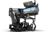 Freestanding Quad (4) Monitor Stand – Up to 80" Display for Sim Racing, Flight Simulation & Truck Simulators