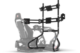 Freestanding Quad (4) Monitor Stand – Up to 80" Display for Sim Racing, Flight Simulation & Truck Simulators