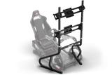 Freestanding Dual (2) Monitor Stand, Upgradeable to Triple – Up to 80" Display for Sim Racing, Flight Simulation & Truck Simulators