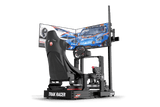 Freestanding Triple (3) Monitor Stand – Up to 45" Displays for Sim Racing, Flight Simulation & Truck Simulators