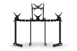 Freestanding Quad (4) Monitor Stand with Extra Leg Supports – Up to 55" Displays for Sim Racing, Flight Simulation & Truck Simulators