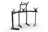 Freestanding Quad (4) Monitor Stand with Extra Leg Supports – Up to 55" Displays for Sim Racing, Flight Simulation & Truck Simulators