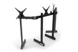 Freestanding Triple (3) Monitor Stand with Extra Leg Supports – Up to 55" Displays for Sim Racing, Flight Simulation & Truck Simulators