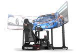 Freestanding Triple (3) Monitor Stand with Extra Leg Supports – Up to 55" Displays for Sim Racing, Flight Simulation & Truck Simulators