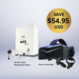 Pimax Crystal Light + Free VR Cable Management Bundle - Front view | ERA Gaming VR Store | Best VR for Sim Racing