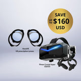 Pimax Crystal Super + Free VR Prescription Lenses Bundle - Front view | ERA Gaming VR Store | Best VR for Sim Racing
