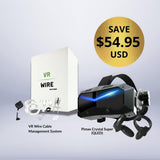 Pimax Crystal Super + Free VR Cable Management Bundle - Front view | ERA Gaming VR Store | Best VR for Sim Racing
