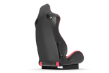 Recliner Sim Racing Seat — Premium Leather/Alcantara-Style Adjustable Seat