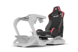 Recliner Sim Racing Seat — Premium Leather/Alcantara-Style Adjustable Seat