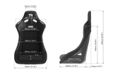 RS GT Rally-Pro Racing Bucket Seat - Carbon Fiber Finish
