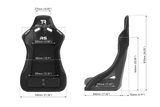 RS GT Rally-Pro Racing Bucket Seat - Carbon Fiber Finish