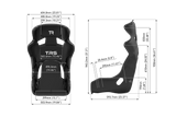 TRS TR Series GT Pro Racing Bucket Seat - Full Dry Carbon Fiber