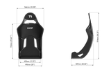 HCF Hybrid Formula Pro Racing Bucket Seat - Full Dry Carbon Fiber
