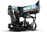 Freestanding Triple (3) Monitor Stand – 32" to 45" Displays for Sim Racing, Flight Simulation & Truck Simulators