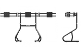 Freestanding Triple (3) Monitor Stand – 32" to 45" Displays for Sim Racing, Flight Simulation & Truck Simulators