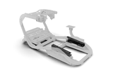 Recliner Sim Racing Seat — Premium Leather/Alcantara-Style Adjustable Seat