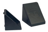 40mm (1.57") Aluminium Corner Bracket & Cap — For 8mm (0.31") Slot Extrusion Profiles