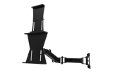 Tablet & Button Box Holder V2 — Universal Swivel Mount for Sim Racing & Flight Sim Rigs