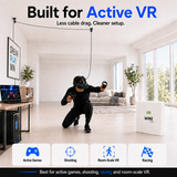 Pimax Crystal Super + Free VR Cable Management Bundle - Side view | ERA Gaming VR Store | Best VR for Sim Racing