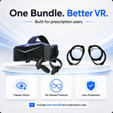 Pimax Crystal Light + Free HonsVR Prescription Lenses Bundle - Side view | ERA Gaming VR Store | Best VR for Sim Racing