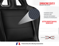 SIMRACING SEAT X - BLACK/BLACK