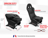 IMRACING SEAT X - BLACK/BLACK